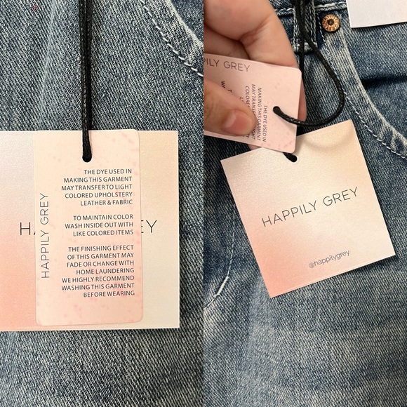 NWT Happily Grey Denim Midi Skirt 30” Waist - Picture 8 of 14